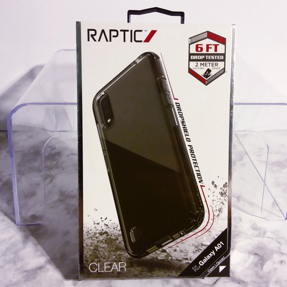 Raptic Clear, Samsung Galaxy A01 Case, Military Grade Drop Protection, Clear Pro
